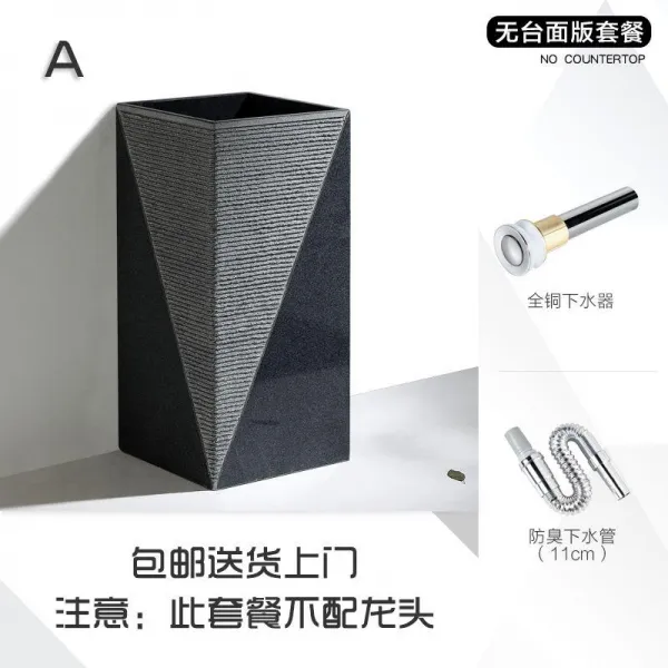 기둥을세우다 일체 착지 양식 정원 돌 베란다 사파리 세면대 A타입 세수대야 （없음 무대 ）