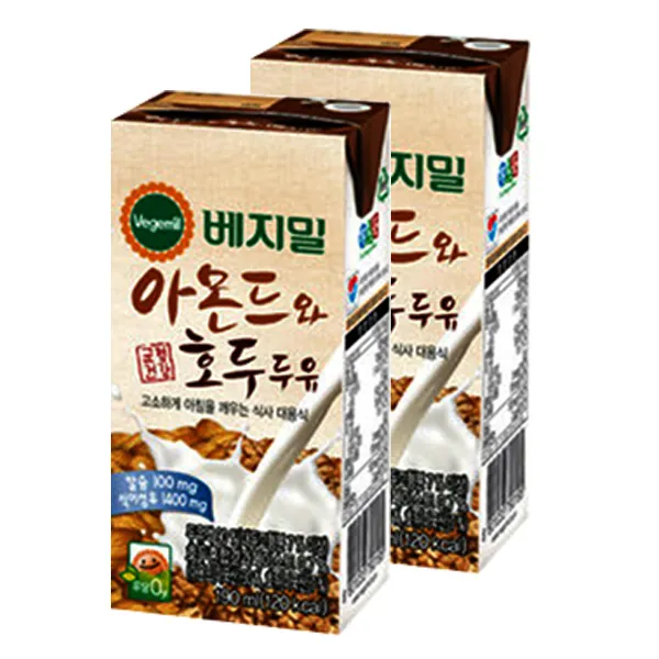 정식품 베지밀 아몬드와호두 두유 190ml X 48팩 48개