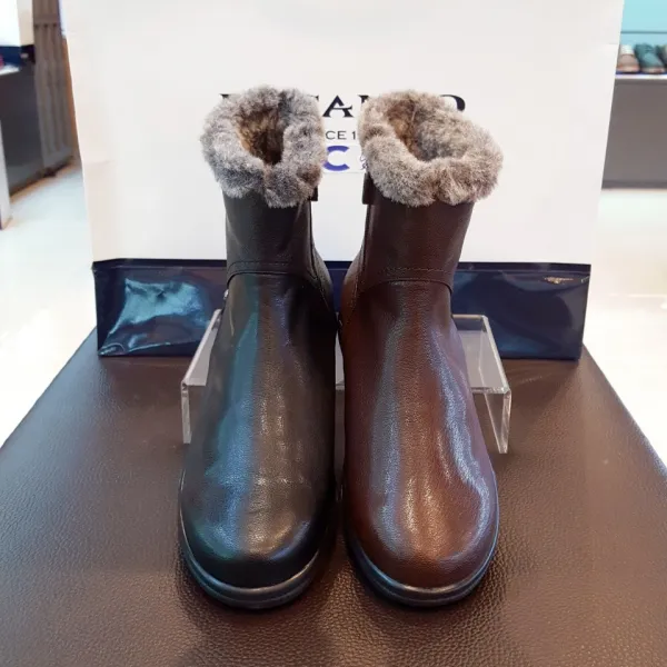 엘칸토 Nc경산점 여성 3cm 논슬립창 풍부한 털 방한 앵클부츠 천연가죽 부드러운가죽 미끌림방지창 한겨울 베스트 최강 부츠 Lcwa37u94c