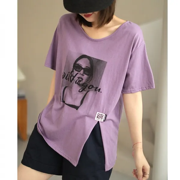 황금성 622 새롭고 독하다 있다 디자인 감각 옆트임 슬릿 슬림핏 키커 보이는 캐릭터 플라워 프린트 와이드 루즈핏 여성