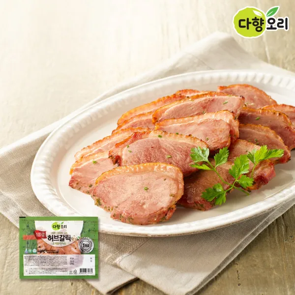  다향오리 1등급 허브갈릭 훈제슬라이스 400g*6팩 1세트 2400g
