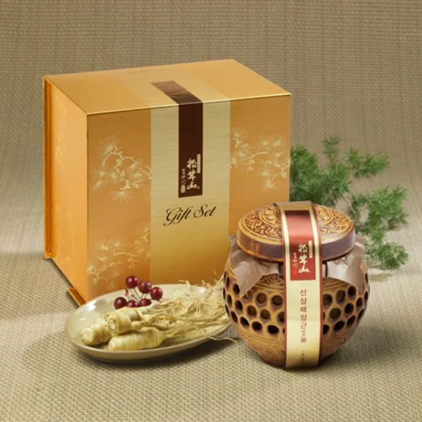 8월출시제품 (양양) 산(山)꿀 산삼배양근 담은꿀(도자기) 400g-45C46C, 1