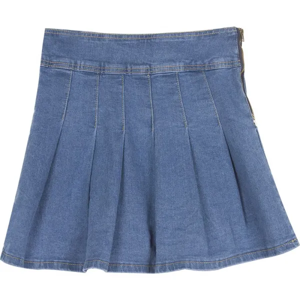 이쁜이네집 VINTAGETANG 아메카지스타일 라이트블루 색깔 여성 트렌드 여름 똥고 미니스커트 딴마음