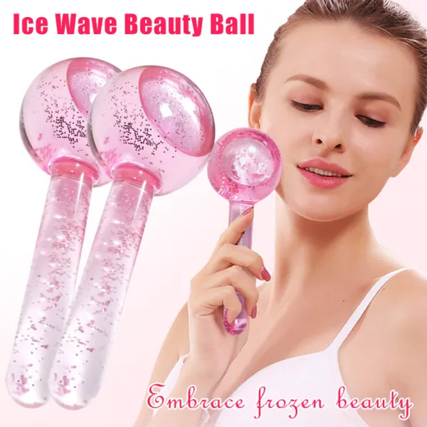 Bestope 2pcs 얼음 롤러 글로브 얼굴 볼 및 목 두통을위한 콜드 피부 마사지 도구157 1개