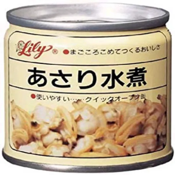 リリー あさり水煮 85g(内容総量)×6個 릴리 바지락 끓는 물 85g (내용 총량) × 6 개, 1