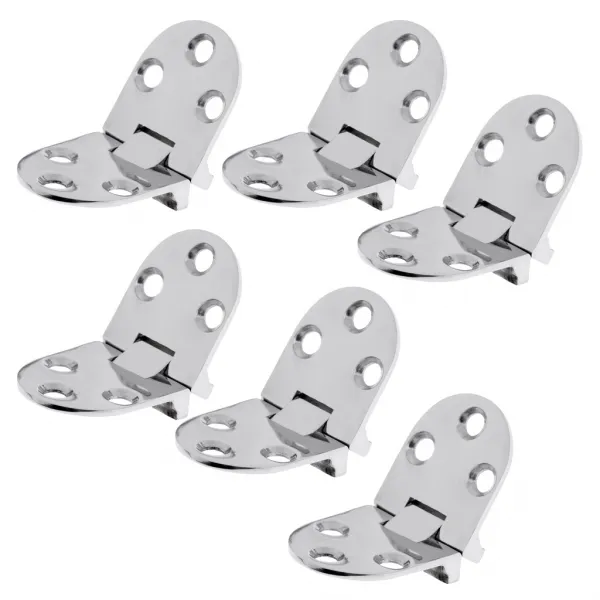 Royalways 6pcs 배 승강구 로커 오두막 격실 문 경첩 결박 홍조 산 66mm, 없음