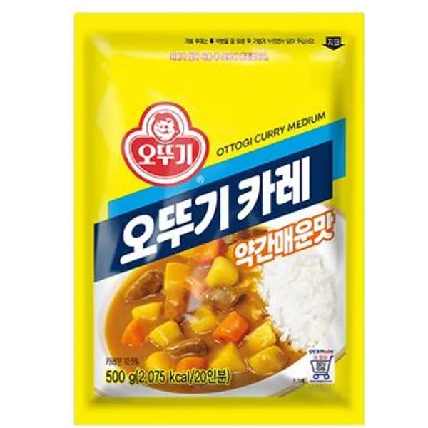 오뚜기 오뚜기카레 약간매운맛 500g, 500g, 23개
