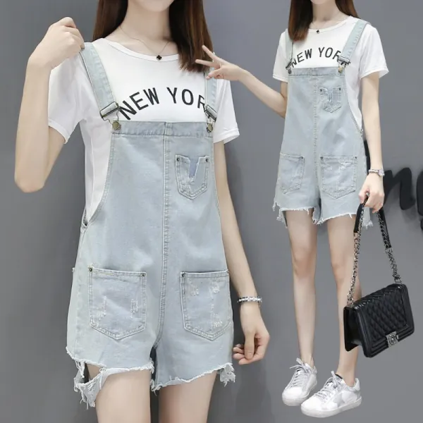 비밀의성 청바지 나팔바지 여름 슬림 캐주얼 레트로 복고풍