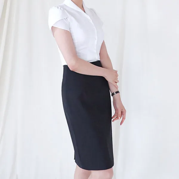 더웨이나인 라인 여성 정장치마