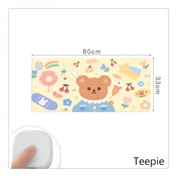 티피 겨울 학생 글쓰기 훈수 가열 마우스패드 사무실 컴퓨터 데스크톱 발열 난방 데스크패드, 3