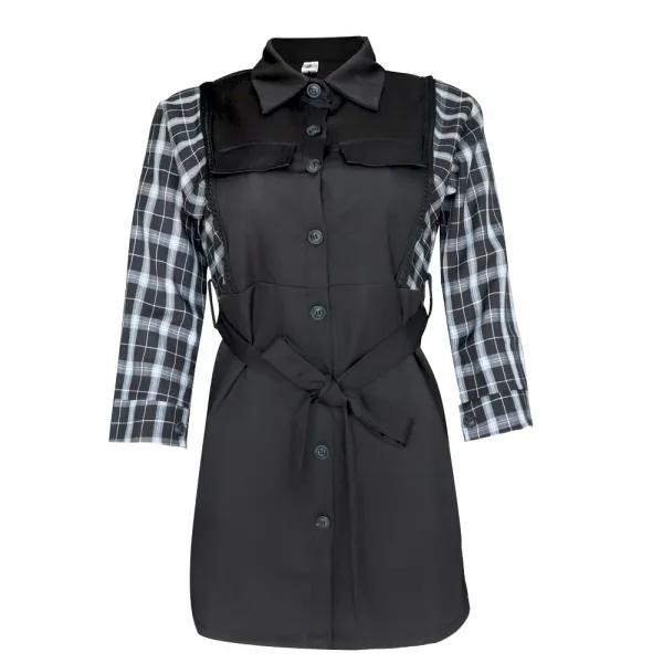 에이프릴래빗 예쁜옷 레드 체크 비즈 하이넥 레이스 카디건 캐쥬얼 롱 재킷 트렌치코트 21se63