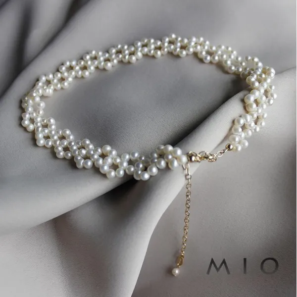 벤뷰티153 디자인 MIO 백조의 레이어드 레이스 쇼오미 낟알 INS 디자일 알프스프라자축하화환 양식 숏 핸드드목걸이 라탄