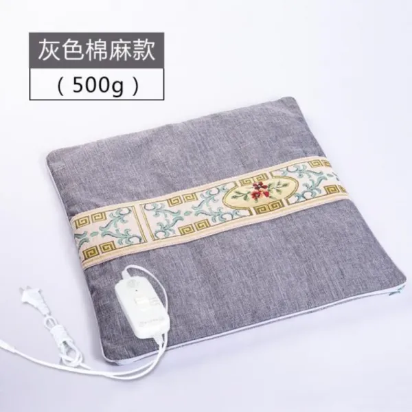 소파온열매트 전열 사무실 가정용 미니전기매트, 42x42-SI, D.벨그레이코튼린넨500g(전열)-DVM