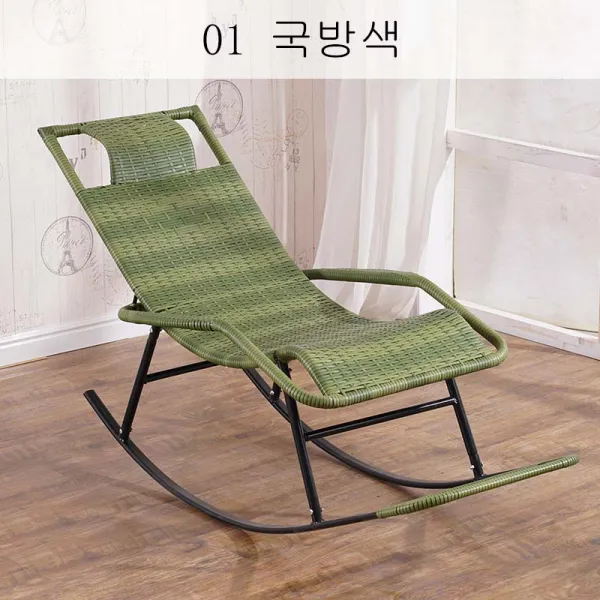 뉴타임즈14 노의자 베란다 눕는 의자 차 마실 의자 점심 휴식의자 어른 납량의자 ST21 A22, 01 국방색