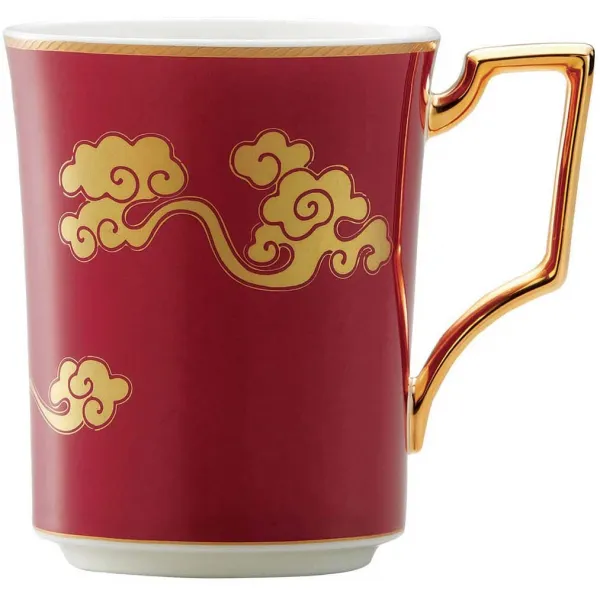 Noritake 노리다케 머그컵 330cc 운모 당장 천평대운 1개 빨강 본차이나 KT
