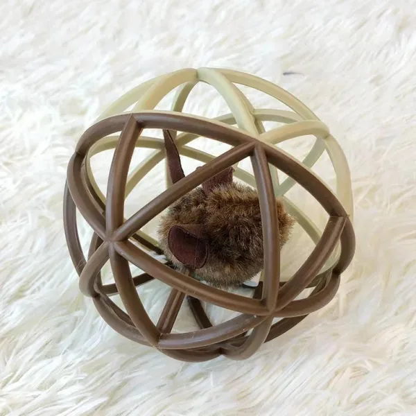 기타야구용품 미국 수입 쥐 고양이놀이기구 발성 굴림 고양이놀이봉 두뇌발달 고양이용품 T03 발성 쥐 탁구공