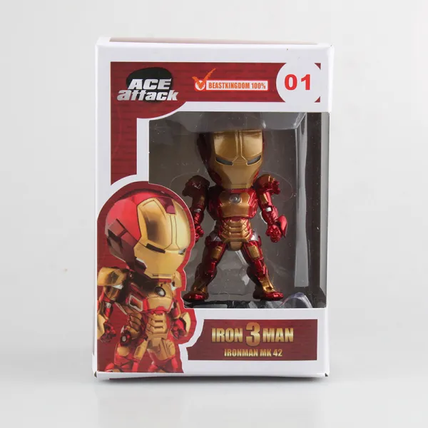 미르직구 MIR-313 마블 어벤져스 피규어 아이언맨 Iron Man 차량 인테리어 장식 잡품, 1번