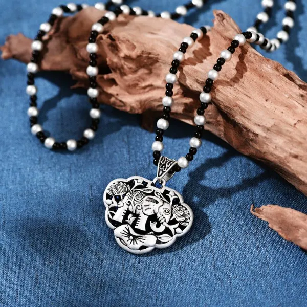 작동 프린지 타래 장 은 앤티크 사방 래 재 민족 바람 스웨터 체인롱 목걸이 액세서리