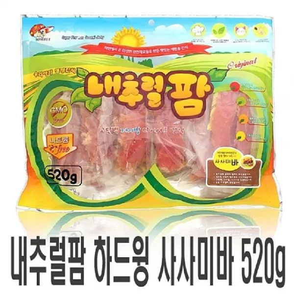 글로비스샵_내추럴팜 애견용 하드윙 사사미바 520g1개 닭고기간식+globis픞, ★이상품만족해요!!, ★이상품만족해요!!