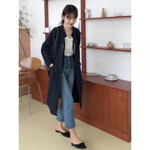 엘앤엘 여성 트렌치코트 봄 가을 재킷 자켓 바바리 코트 +파우치 증정 1L3HA8