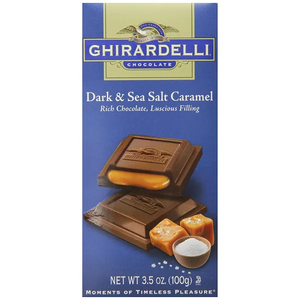 기라델리 초콜릿, 100g, Dark Sea Salt Caramel