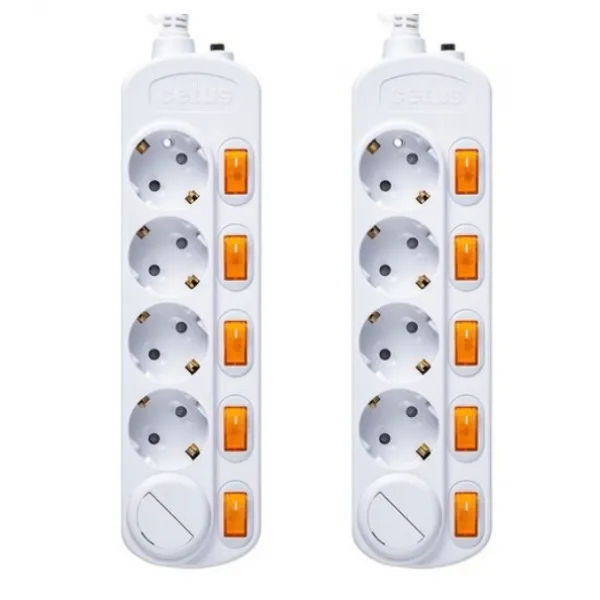홈플래닛 멀티탭 + 어린이 보호용 안전커버 2p, 3m, XWL-GD5 (5구)