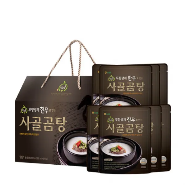 착한들 무항생제 한우 사골 곰탕 선물세트 3호, 8개, 300mg