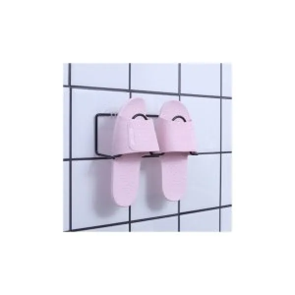 문걸이 천 신발장 수납 정리대 실내화 거치대 문풍6단파우더（벽걸이는못자공）
