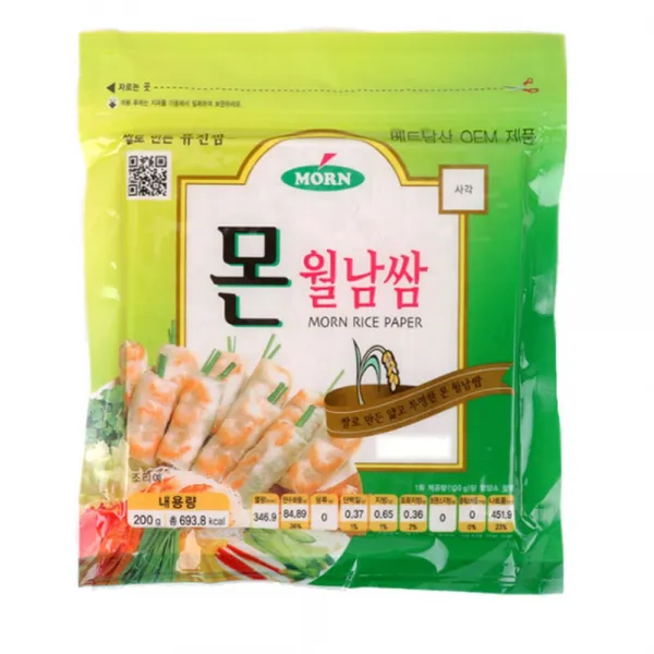 꼬미상점 몬 월남쌈 사각 200g 본상품선택