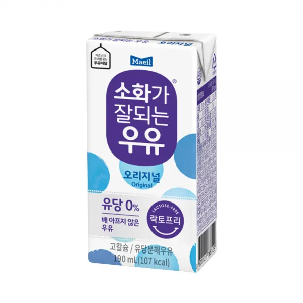 매일 소화가 잘되는 우유, 190ml, 24개