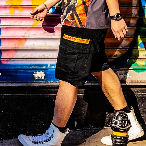 해외구매대행 빅사이즈 남성 면 반팬츠 루즈핏 심플 반바지