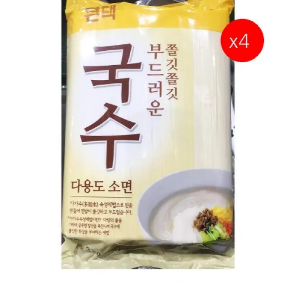[더착한푸드]소면(영미 큰댁 3K) 4개 식자재마트 대용량 업소용 국수 소면 소면국수 국수소면