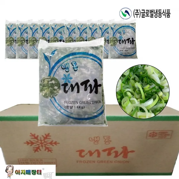 글로벌냉동식품 냉동 손질 파송송 대파1kg, 10개, 1kg