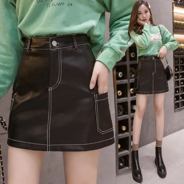 에이프릴래빗 예쁜옷 가을 스커트 데일리 데일리 슬림 A라인 스커트 하프 스커트 여성 21se730