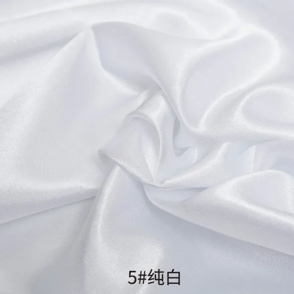 프렌드영 복장 원단 진홍 블랙 남색천 그린 천 엘로 컬러 분홍 천과 주단을 만들다 패브릭 방적 견직물, 5# 순백색 1건 ＝1메터 여러 가지
