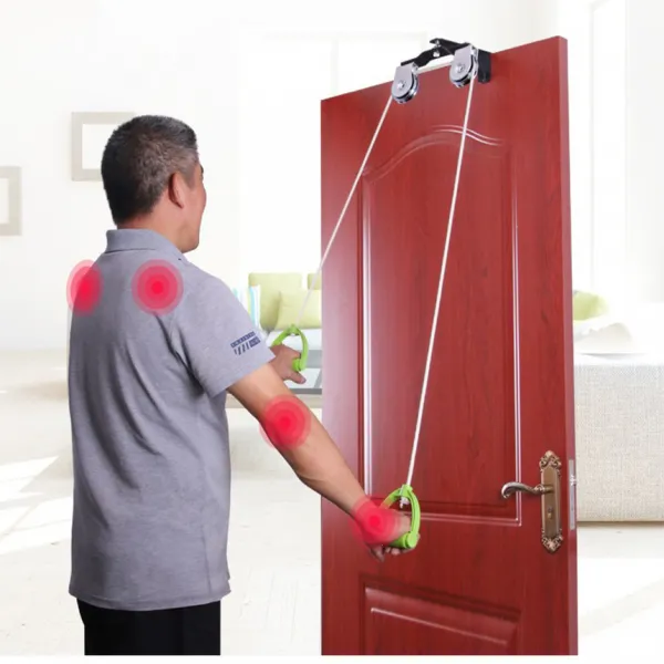 오십견 어깨관절 재활운동 L8 문 장착 더블 도르래 타입