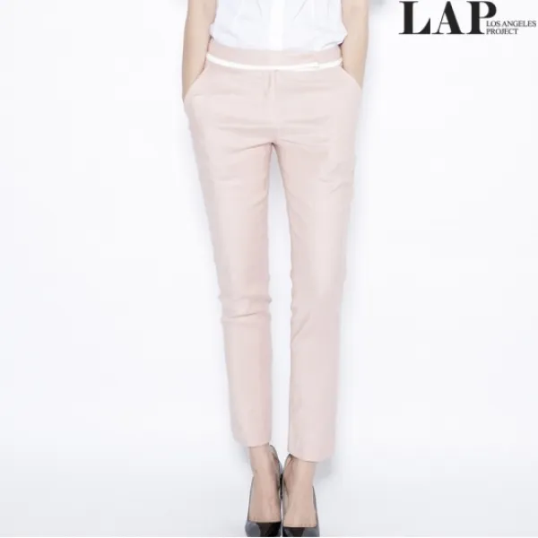 LAP 랩(LAP) made by LAP 오비 배색 린넨 팬츠 AG4WP860