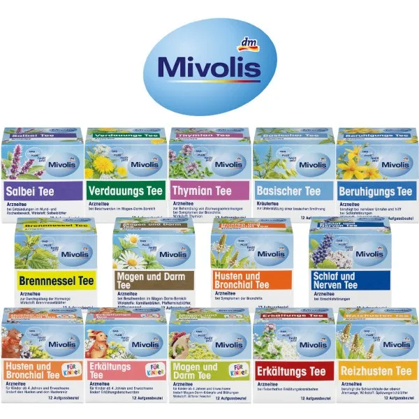 독일dm 건강차 미볼리스 수면감기차 21종 Mivolis, 미볼리스 머리긴장완화 허브21g