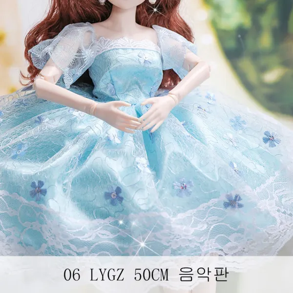 뉴타임즈6 바비 초대형 인형세트 세트 걸스 공주 어린이 인형 개별 인격체로 QH09 A21, 06 LYGZ 50CM 음악판