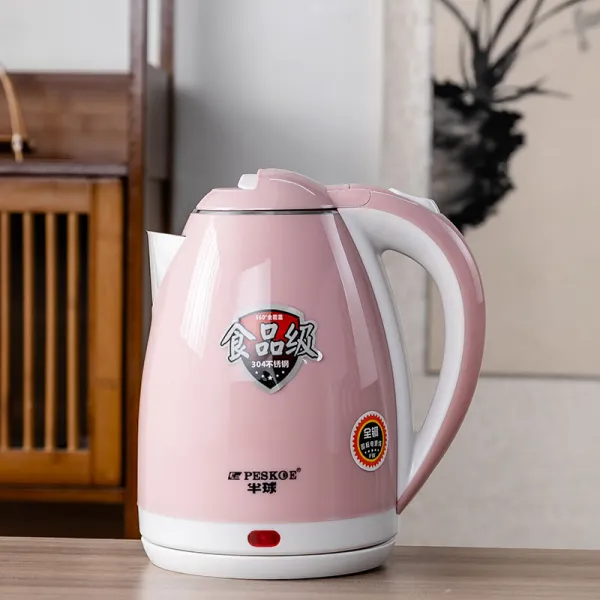 유하랑나랑 전기열 가정용 전기주전자 대용량 미혹 반 공 소형 보온 일체 기숙사 졸이기 빠른 주전자이다 삶은 반 공 물끓이는 기계 핑크