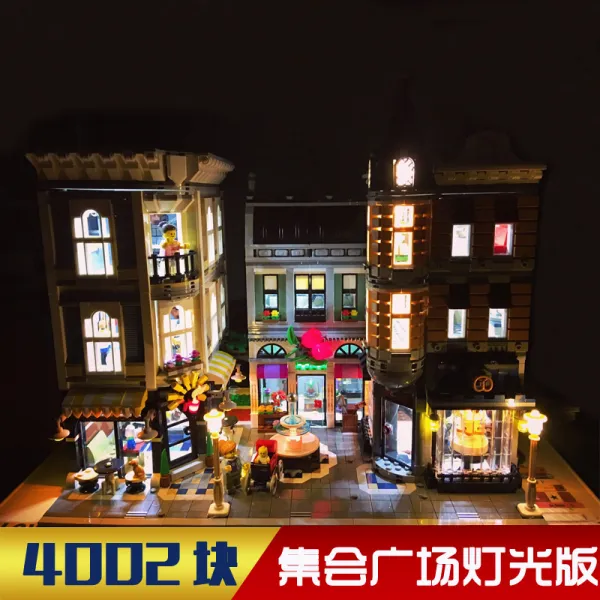 레고호환블럭 11010 모듈러 코너 정비소 2798pcs 합배송 LEDx2포함 재고 10264, 어셈블리 스퀘어 (라이트 버전)