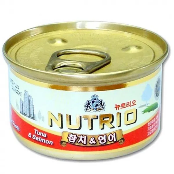 아빈몰 간식 뉴트리오 CAT 참치 연어캔 80g 강아지 캔, 상세페이지 참조