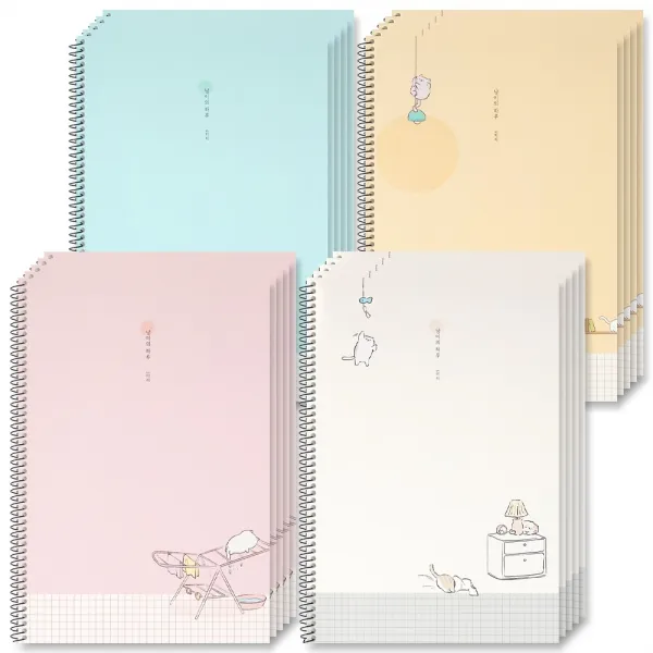 포포팬시 1000 냥이의 하루 항균 그리드노트, 20권, 혼합