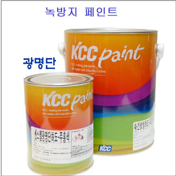 KCC 방청하도 녹방지 프라이머 광명단 4L, 회색