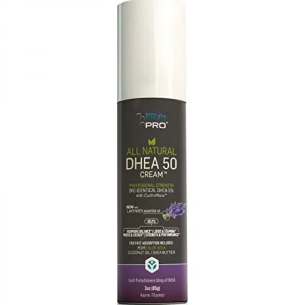 아마존 베스트 영양제 DHEA-모든 자연 생물 동일성 50mg Dhea 크림-2 개월 공급-Dehydroepiandrosterone, 1