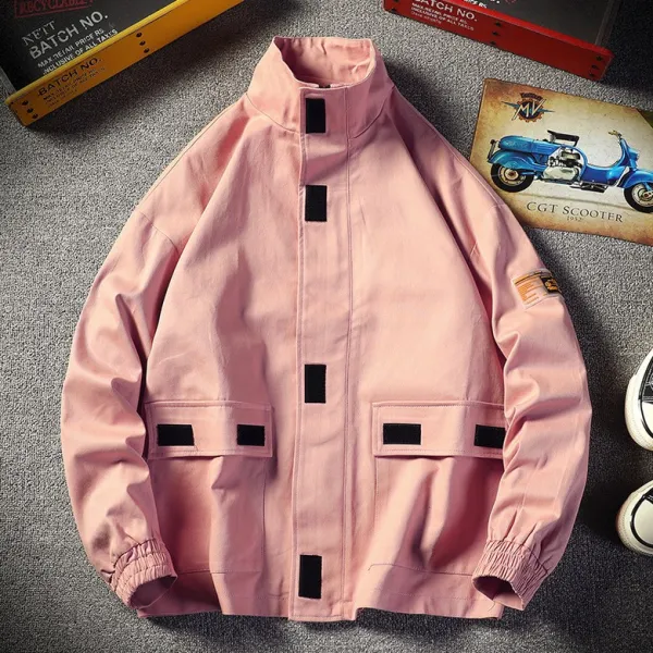 심쿵직구 남성 캐주얼 학생 카고 자켓 점퍼