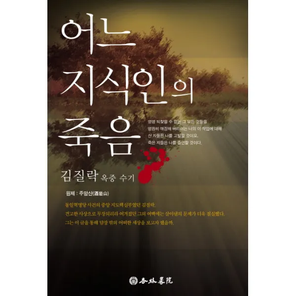 어느 지식인의 죽음:김질락 옥중수기 (원제 주암산), 행림서원