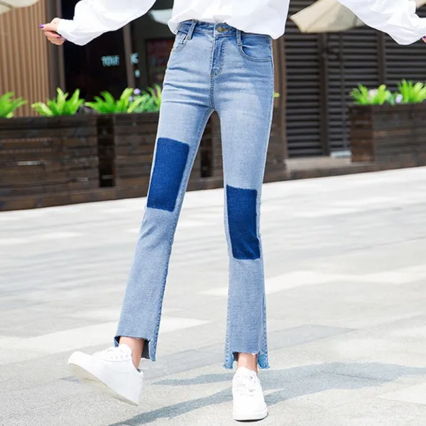 머머다 여성 빅사이즈 부츠컷 청바지 데님 나팔바지 25 Lbk25 585526229801