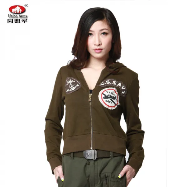 제스터 언더후드집업 동맹군 사파리 NAVY 스타일리시 긴 소매 짧은티셔츠 여성 가을가디건 얇은 코트