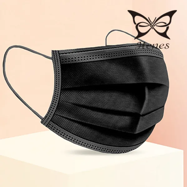 헤네스 유아용 초소형 마스크 무지블랙50매 12.5cmx8.5cm 50매